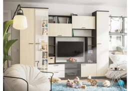 Готовые гостиные Артизан-11 венге / дуб белфорд (270x53x210)