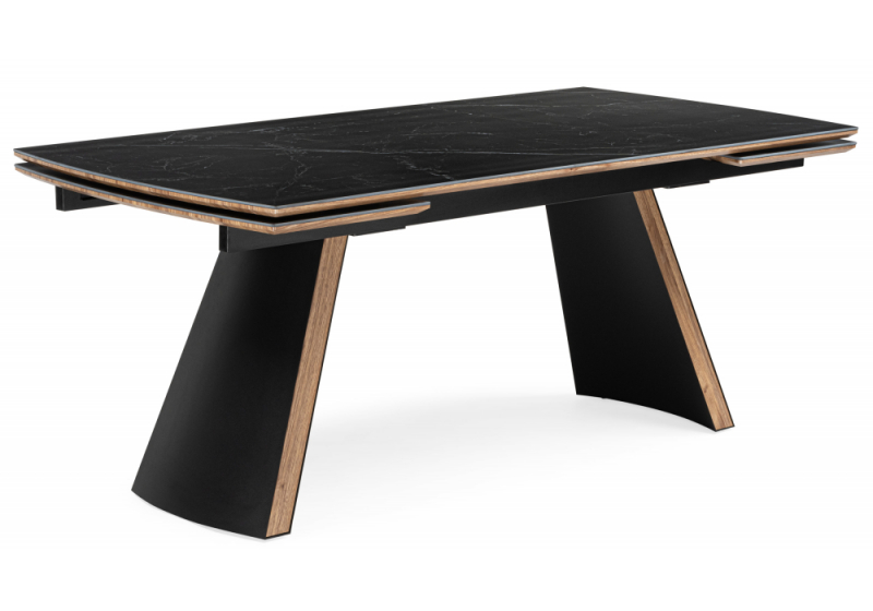 Керамический стол Симмонс 180(260)x90 shakespeare black / черный (90x76). 