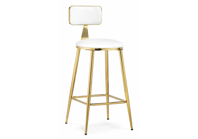 Барный стул Persi white / gold. 