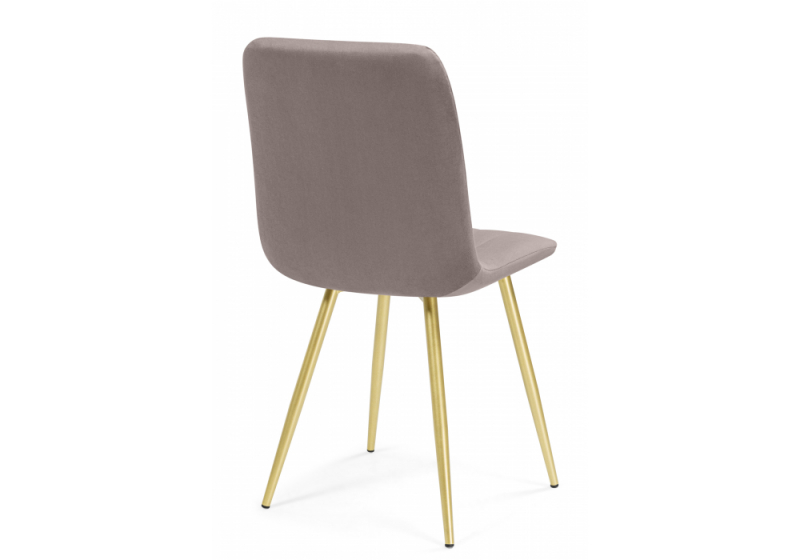 Стул на металлокаркасе Дани латте (zd 290) / золотой (43x48x85)