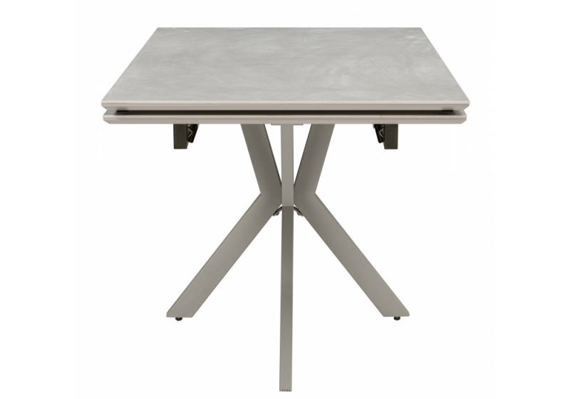 Керамический стол Пантон 120(180)х80 carmen light gray / серый матовый (80x73)