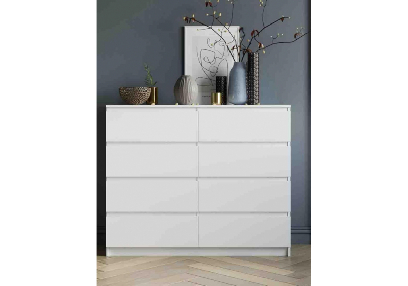 Комод Мадера 1200.8 лдсп белый (120x42x99)