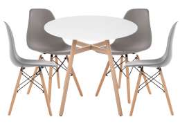 Обеденная группа Гуанора 80 gray / white / wood ()